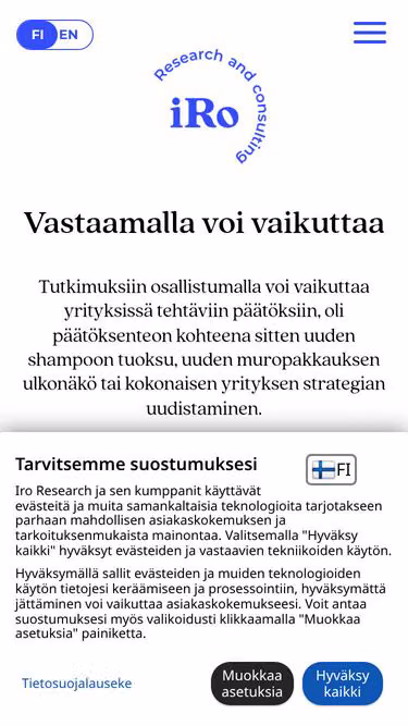 Screenshot of deco.fi