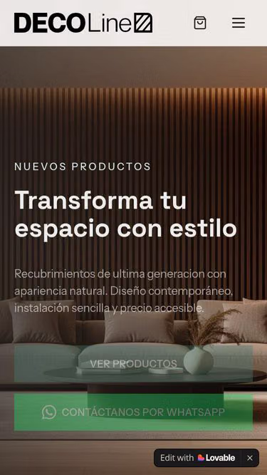 Screenshot of decoline.com.mx
