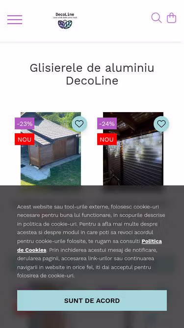 Screenshot of decoline.ro