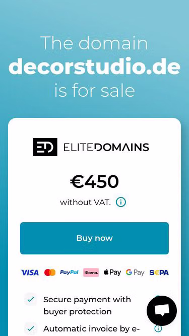 Screenshot of decorstudio.de