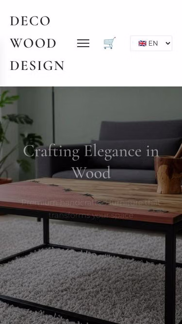 Screenshot of decowood.design