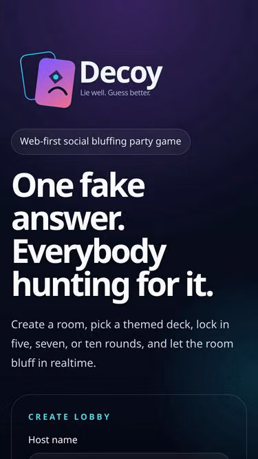 Screenshot of decoy.buzz