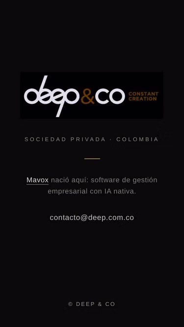 Screenshot of deep.com.co
