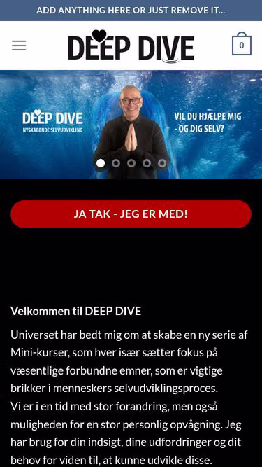 Screenshot of deepdive.dk
