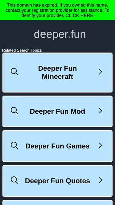 Screenshot of deeper.fun