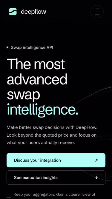 Screenshot of deepflow.finance