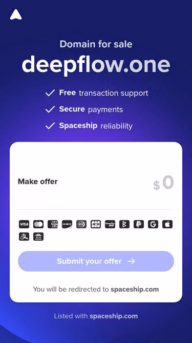 Screenshot of deepflow.one