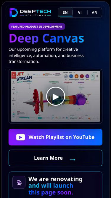 Screenshot of deeptech.solutions