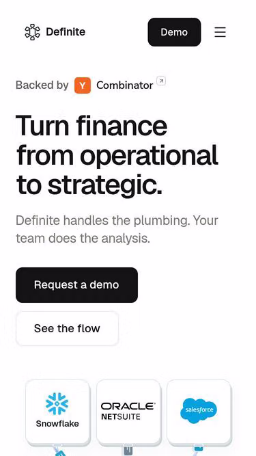 Screenshot of definite.to