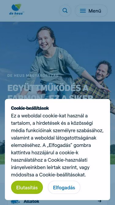 Screenshot of deheus.hu