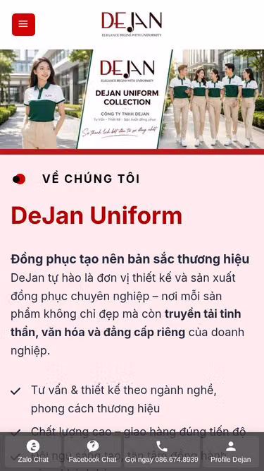 Screenshot of dejan.vn