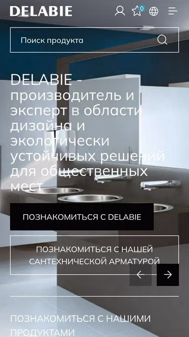 Screenshot of delabie.ru