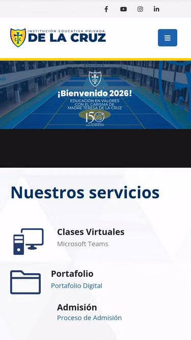 Screenshot of delacruz.edu.pe