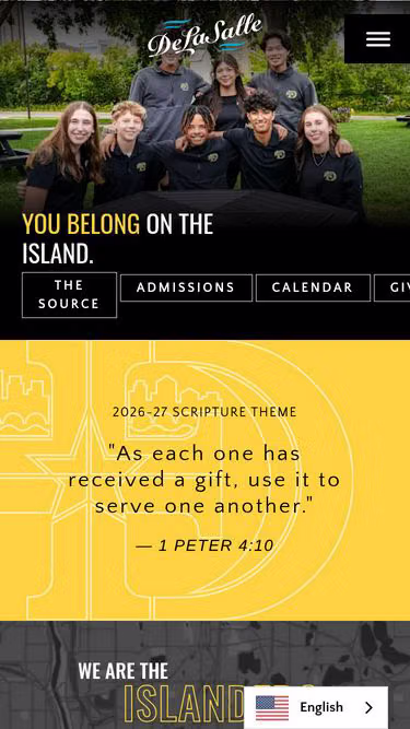 Screenshot of delasalle.com