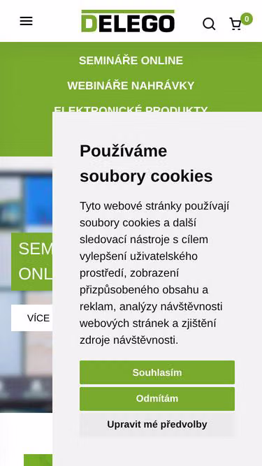 Screenshot of delego.cz