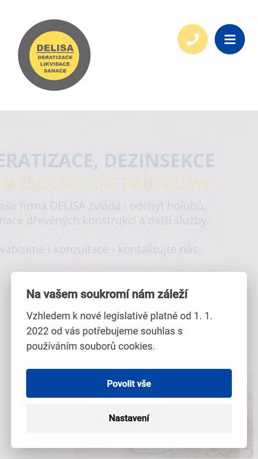 Screenshot of delisa.cz