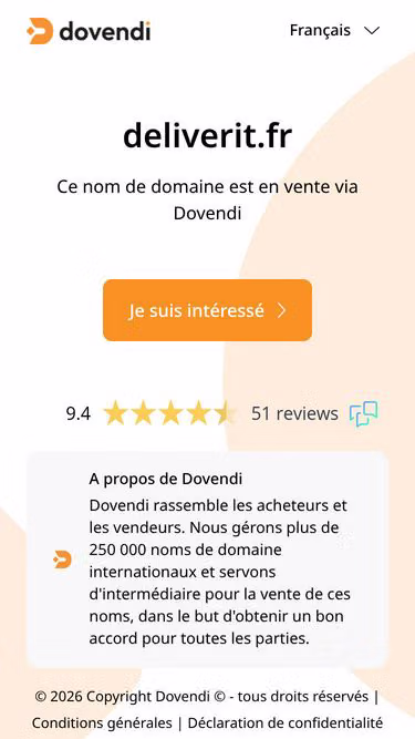 Screenshot of deliverit.fr