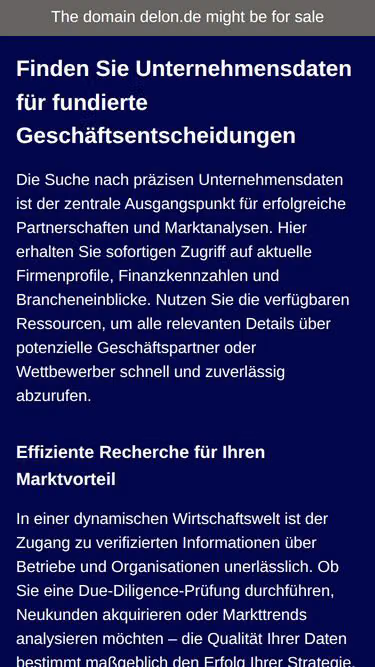Screenshot of delon.de