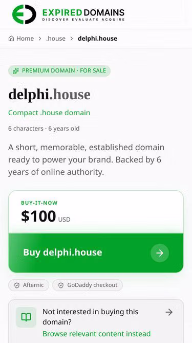 Screenshot of delphi.house
