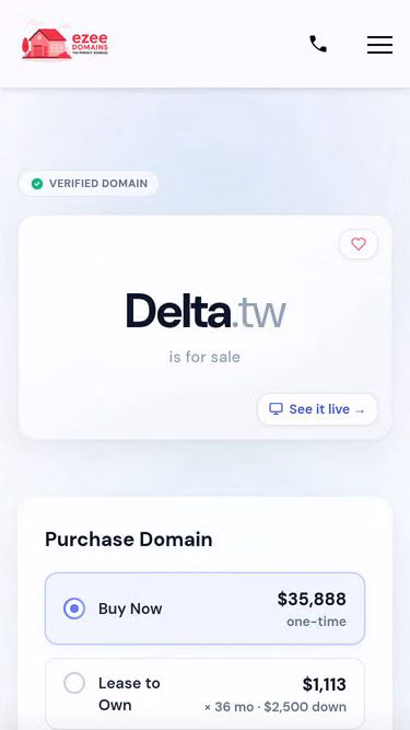 Screenshot of delta.tw