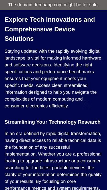 Screenshot of demoapp.com