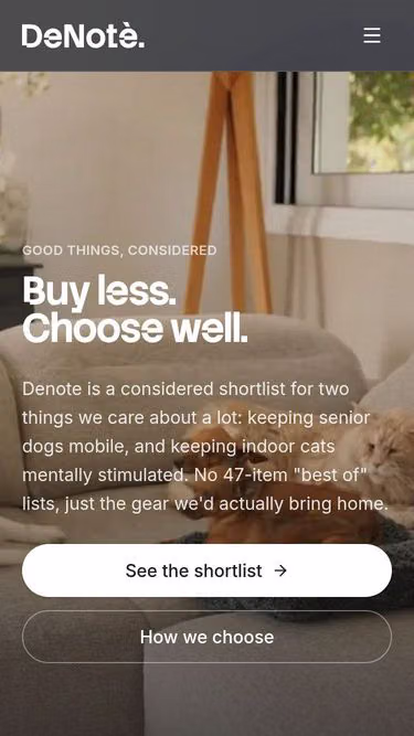 Screenshot of denote.site
