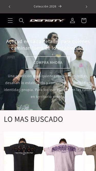 Screenshot of density.com.mx