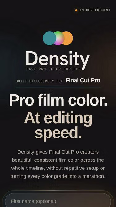 Screenshot of density.film