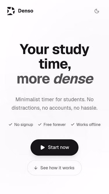 Screenshot of denso.study
