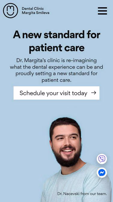 Screenshot of dentalclinic.mk