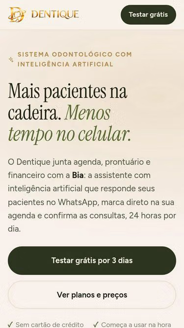 Screenshot of dentique.com.br