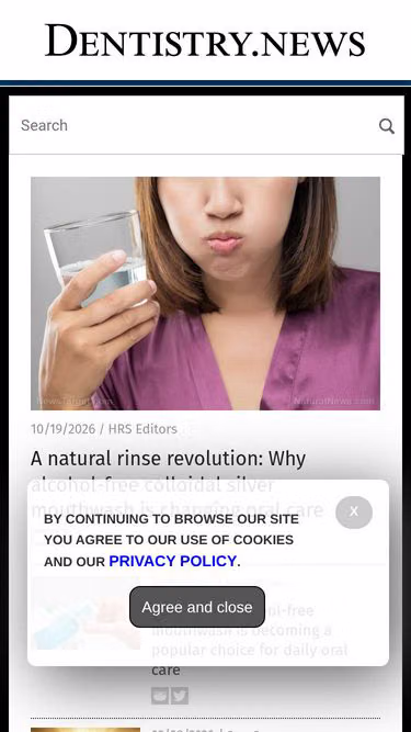Screenshot of dentistry.news