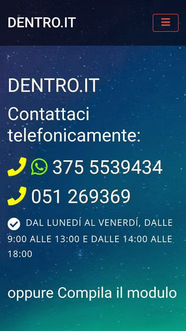 Screenshot of dentro.it