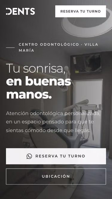 Screenshot of dents.com.ar