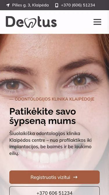Screenshot of dentus.lt