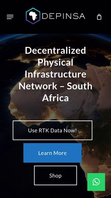 Screenshot of depin.co.za