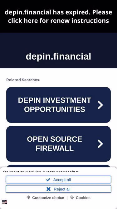 Screenshot of depin.financial