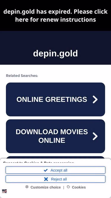 Screenshot of depin.gold