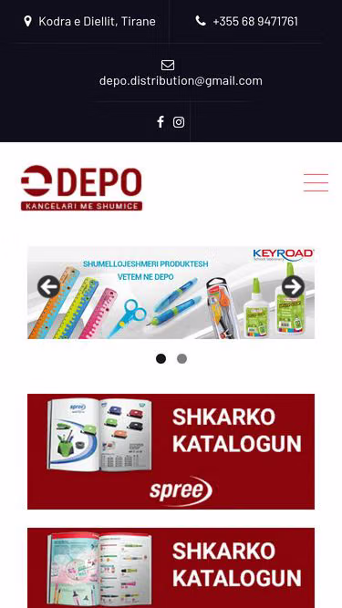 Screenshot of depot.al