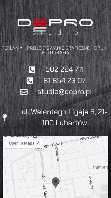 Screenshot of depro.pl