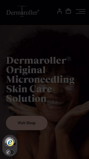 Screenshot of dermaroller.de
