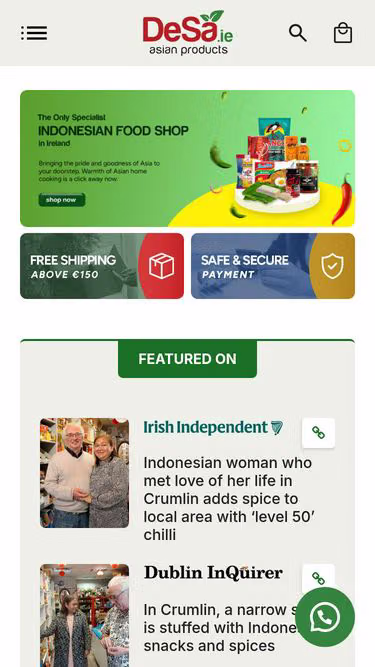 Screenshot of desa.ie