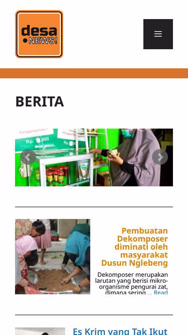 Screenshot of desa.news