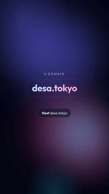 Screenshot of desa.tokyo