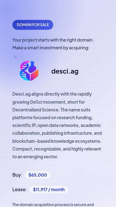 Screenshot of desci.ag
