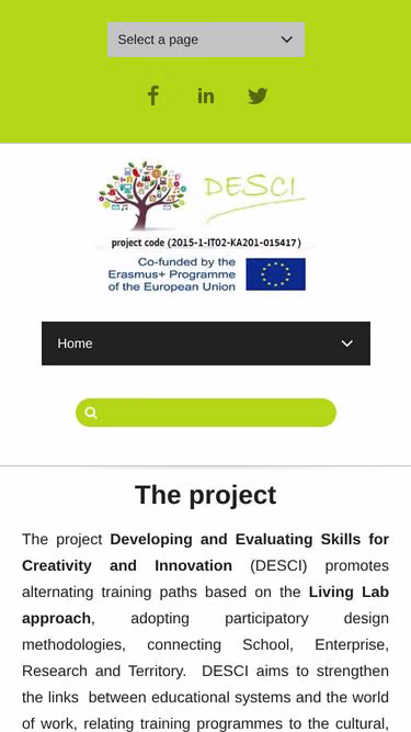 Screenshot of desci.eu