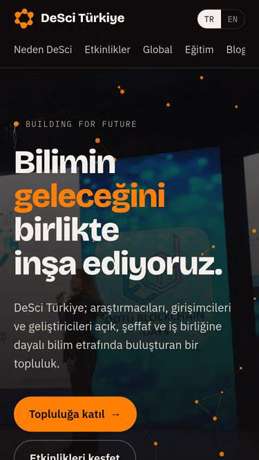 Screenshot of desci.tr