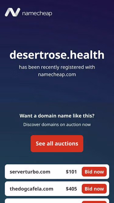Screenshot of desertrose.health
