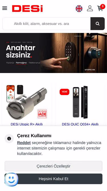 Screenshot of desi.com.tr