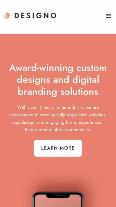 Screenshot of designo.page